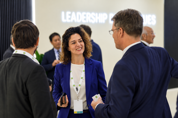 Professional Conference Networking Dialogue